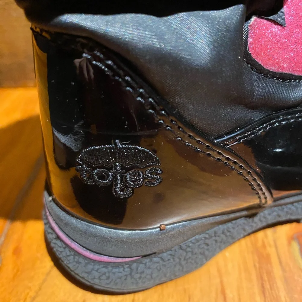 Black‎ Totes winter snow boots little girls size 10
